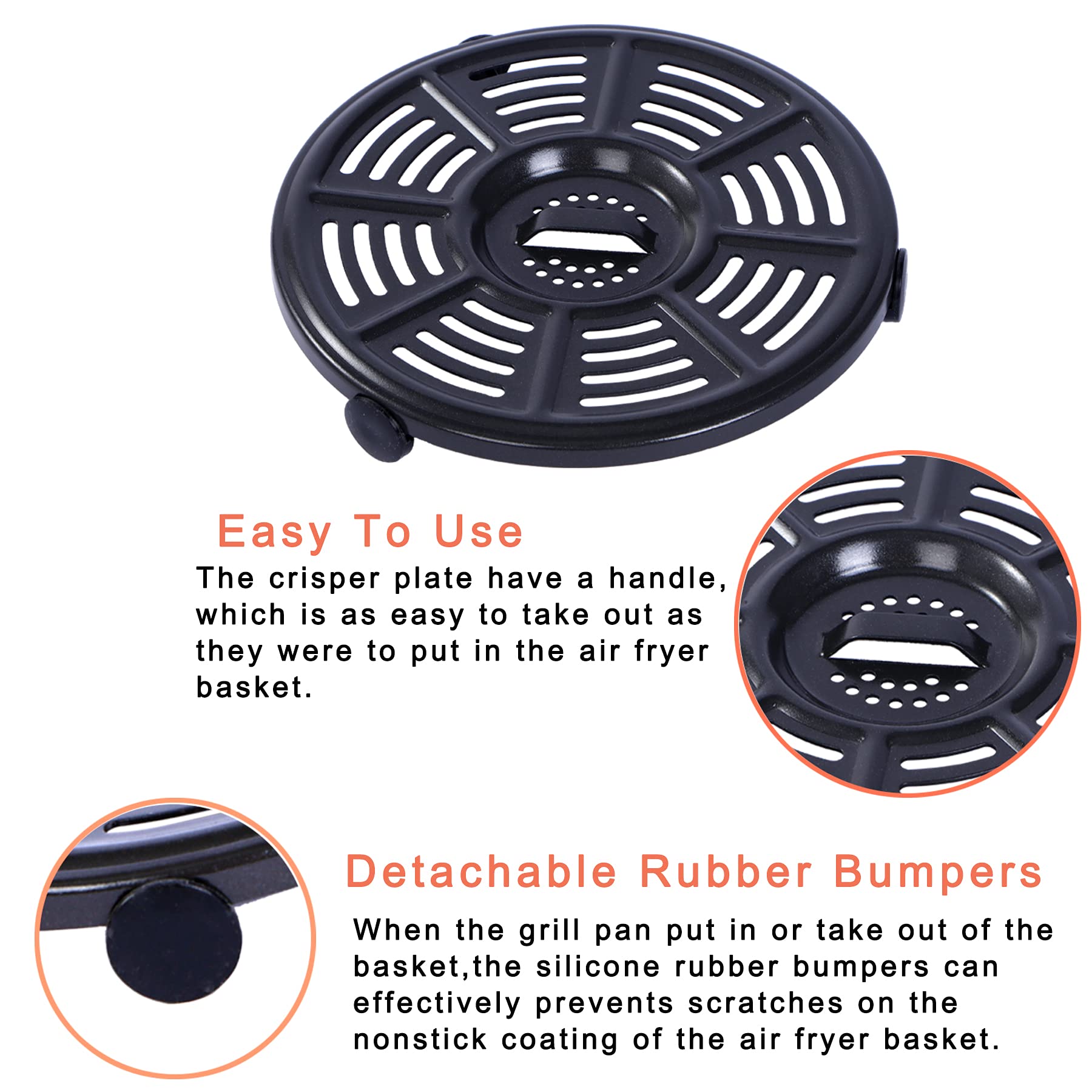 Croask basket next to hand showing compact 4QT scale and convenience