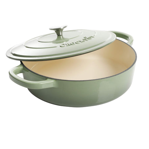 Crock-Pot Artisan lid close-up displaying self-basting design that preserves moisture
