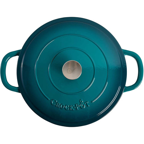 Crock-Pot Artisan braiser cooking on stovetop demonstrating even heat distribution