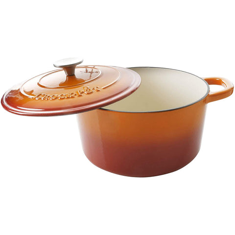 Crock-Pot enamel close-up highlighting smooth finish for easy cleaning
