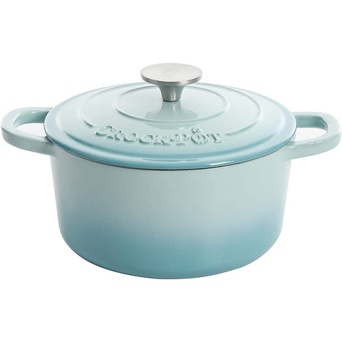 Crock-Pot Artisan front view showing pink blush finish and durable design benefit
