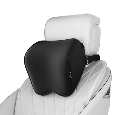 Crofy front view showing both black neck pillows and value of twin pack