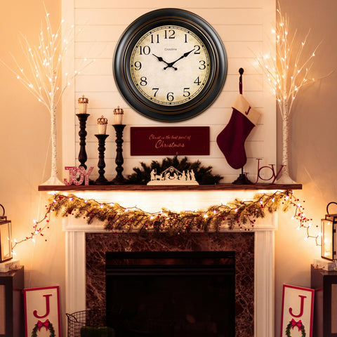 Crosstime mounted in kitchen setting adding retro style to the space