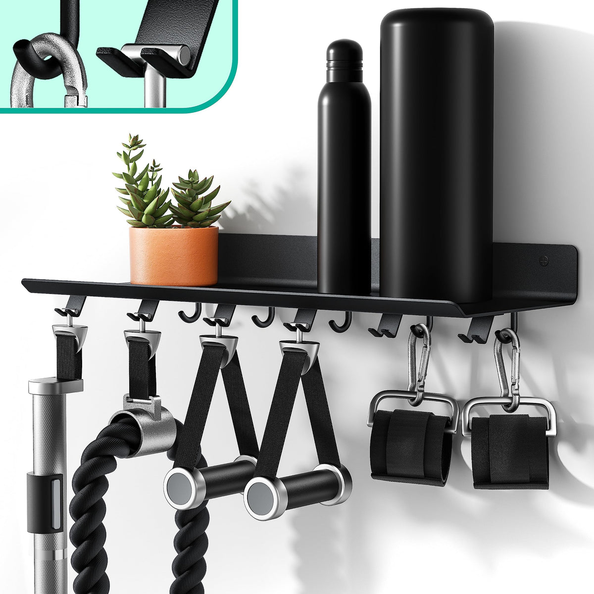 Crostice front profile shelf showing clean lines and compact storage benefit
