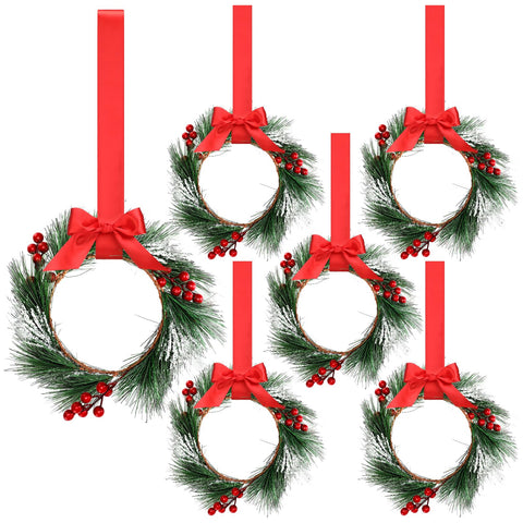 Crowye wreath on cabinet door showing festive look and space-saving benefit