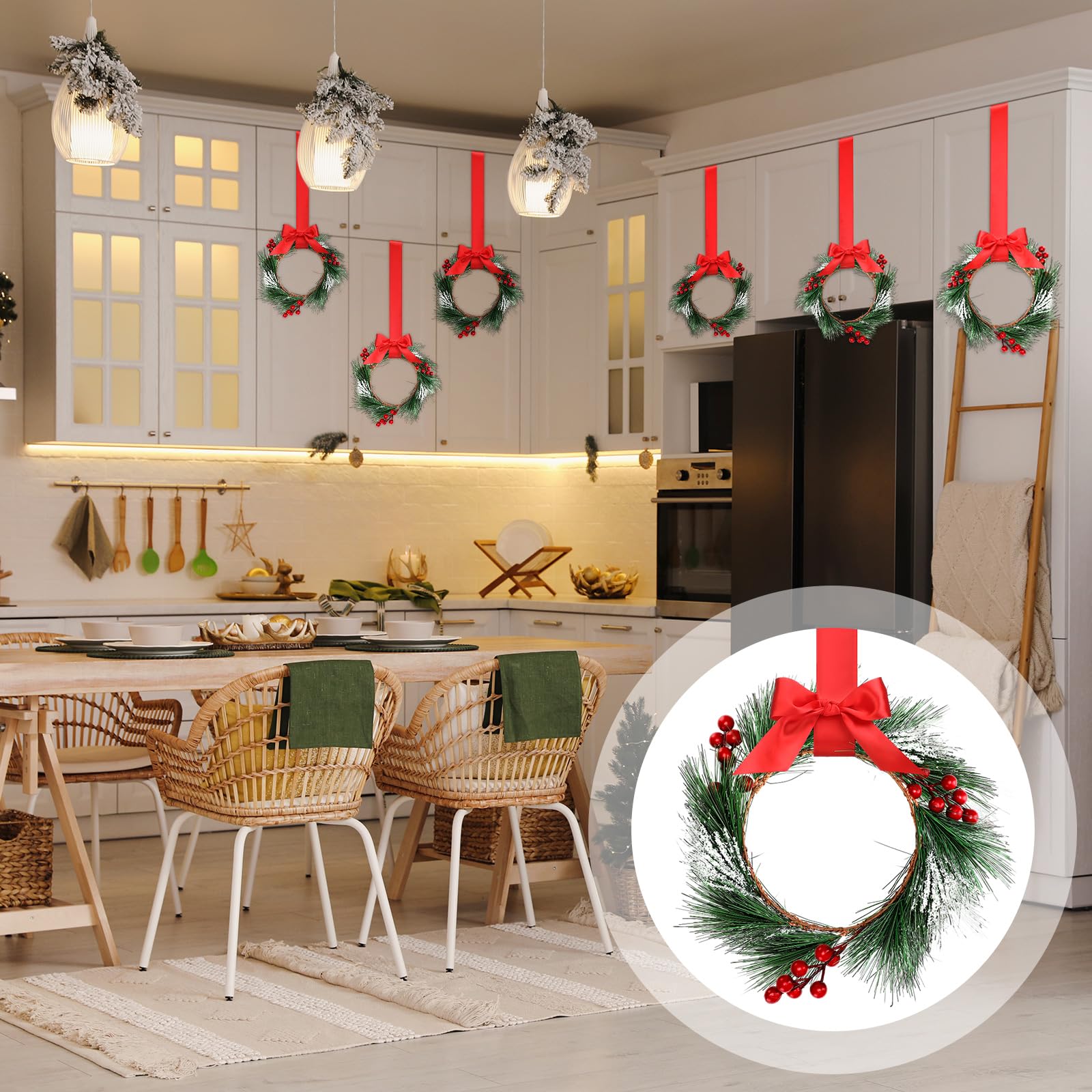 Crowye set displayed in kitchen illustrating cohesive seasonal styling across cabinets