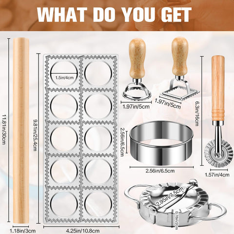 crssbrohip 10-hole mold top view producing uniform ravioli pockets