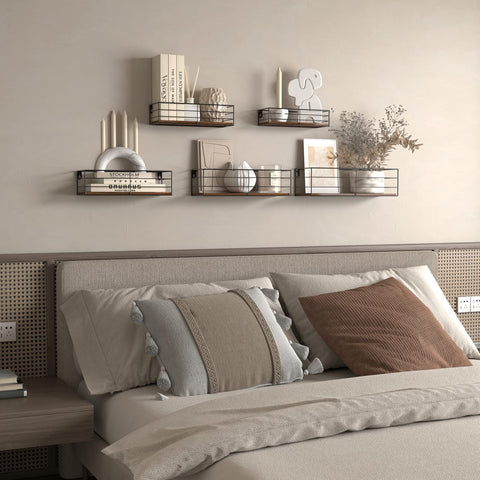 CRUGLA shelf with book and plant showing scale and styling benefit