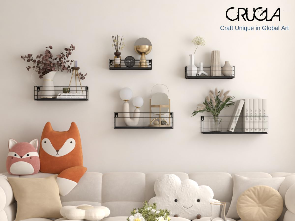 CRUGLA size comparison with ruler showing graduated shelf lengths