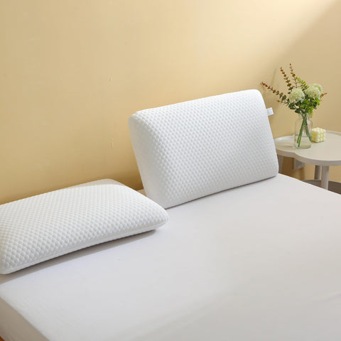 CSDLF queen pillow next to ruler showing accurate size and scale