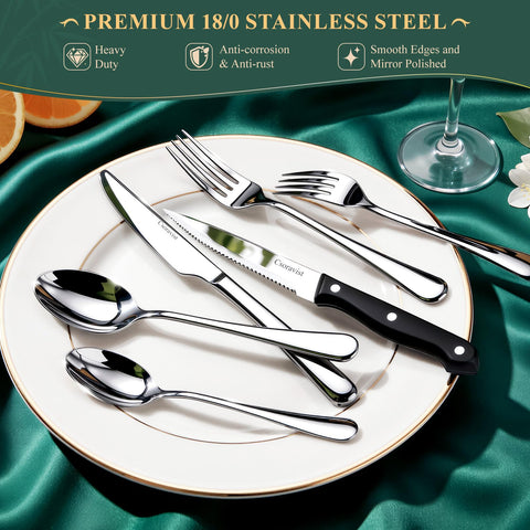 Csoravist forks and spoons arranged in drawer showing organized storage benefit
