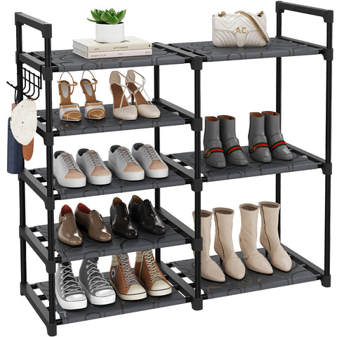CSXGBAB front view assembled showing organized shoes and space saving