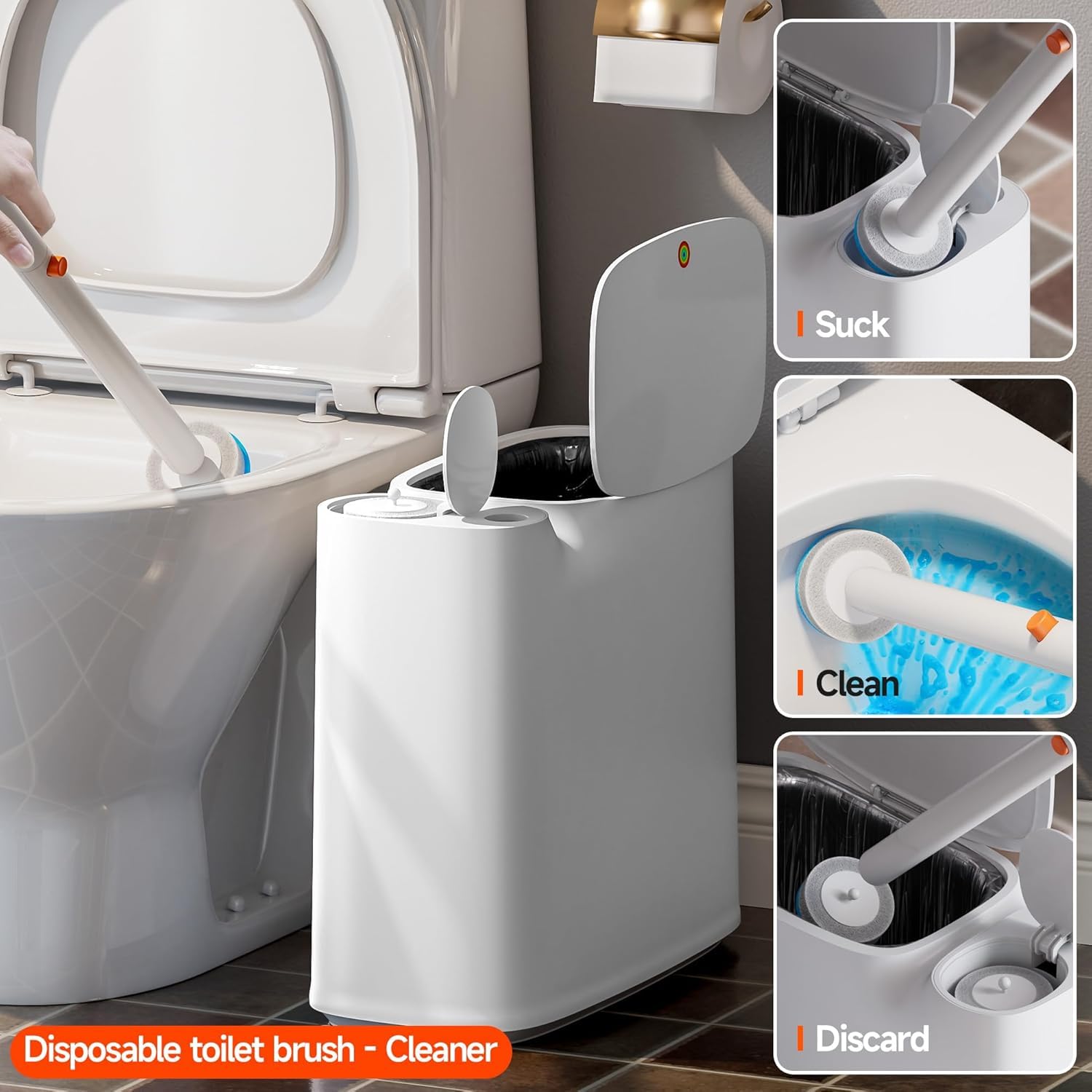 CTIME disposable cleaning head close-up, foam and scrubbing cloth effectiveness