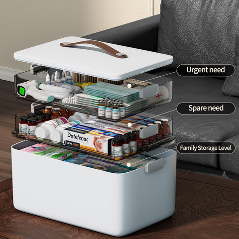 CTIME open top view displaying all three stacked layers and easy access compartments