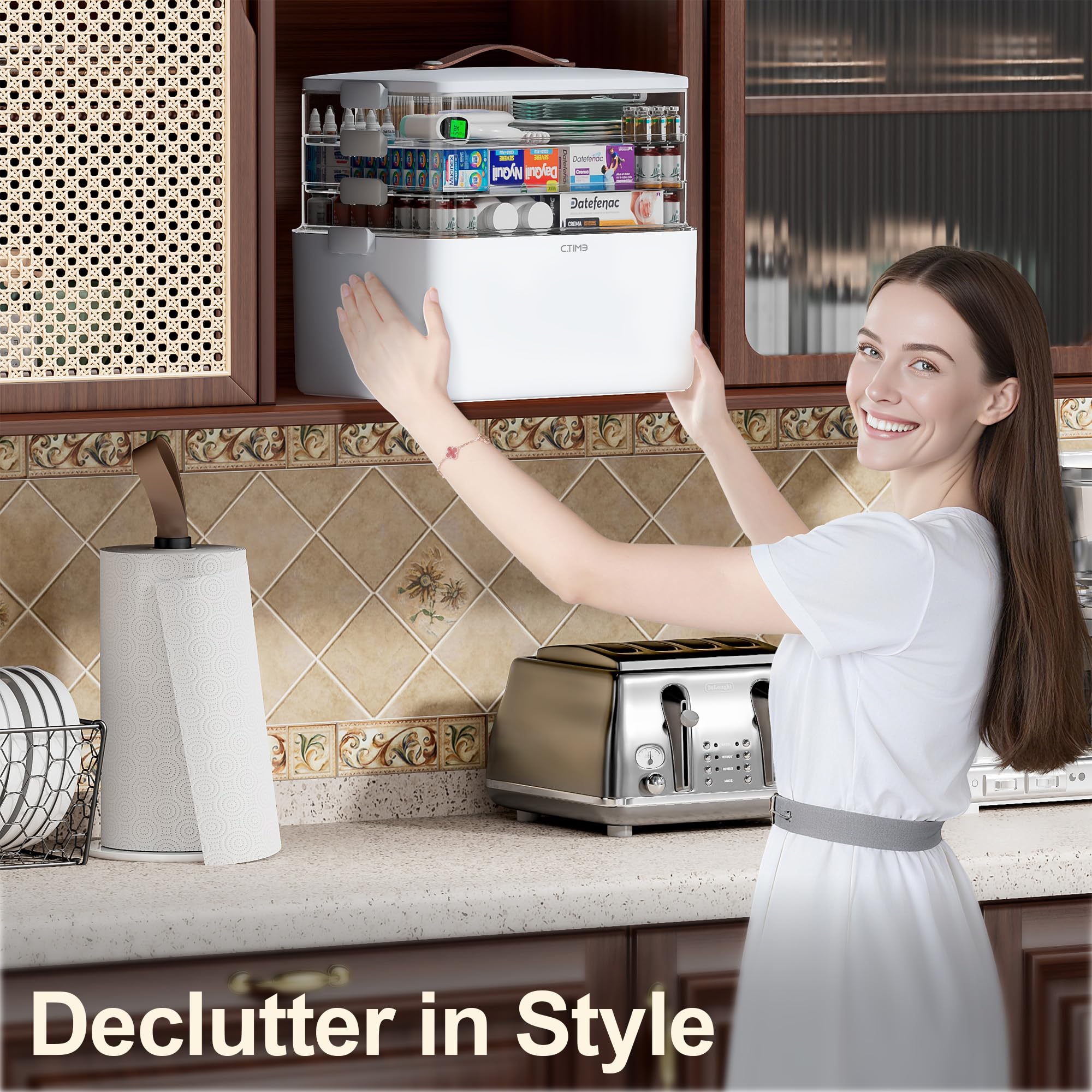 CTIME open with removable trays for quick-access organization