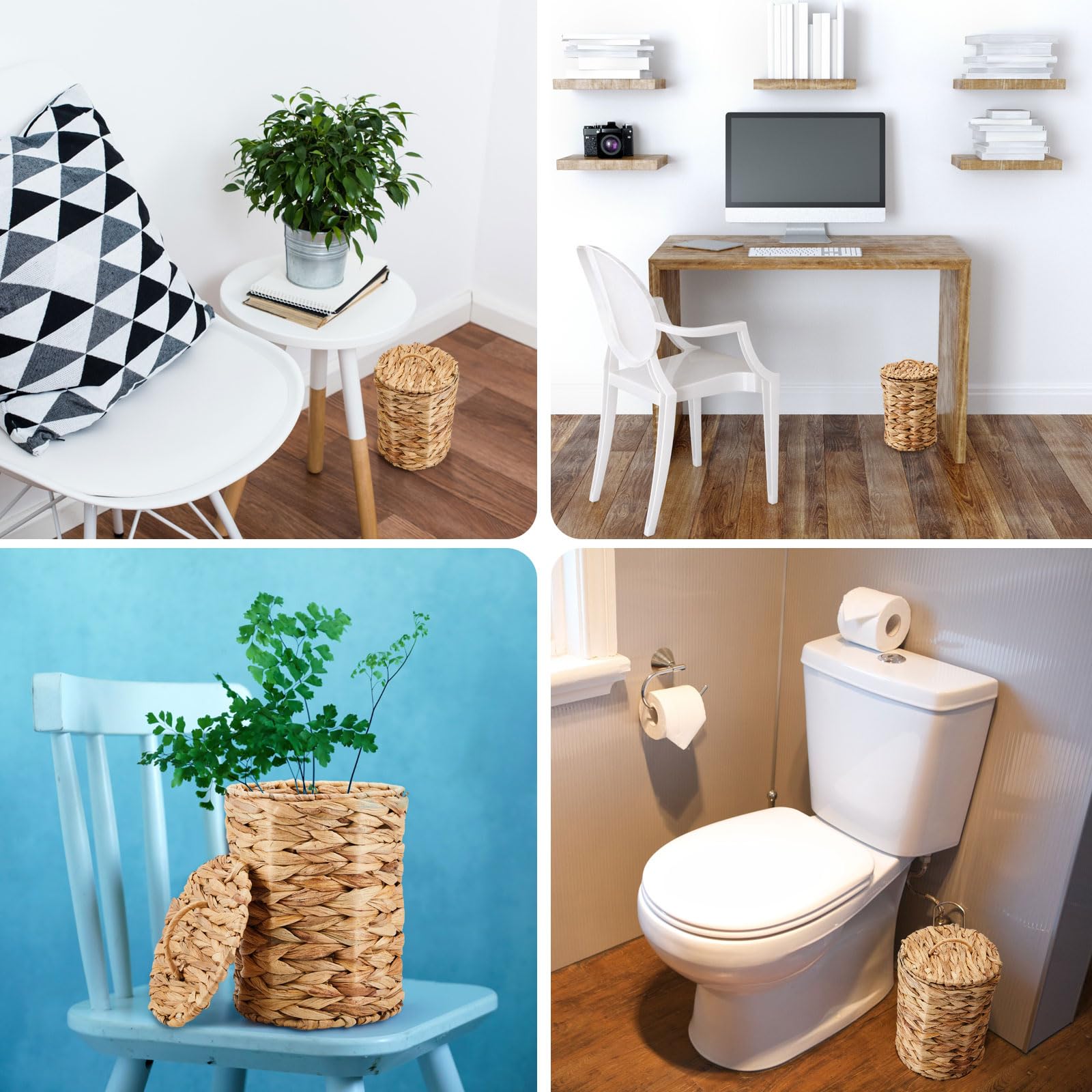 Ctosree in bathroom decor setting hides waste and complements style