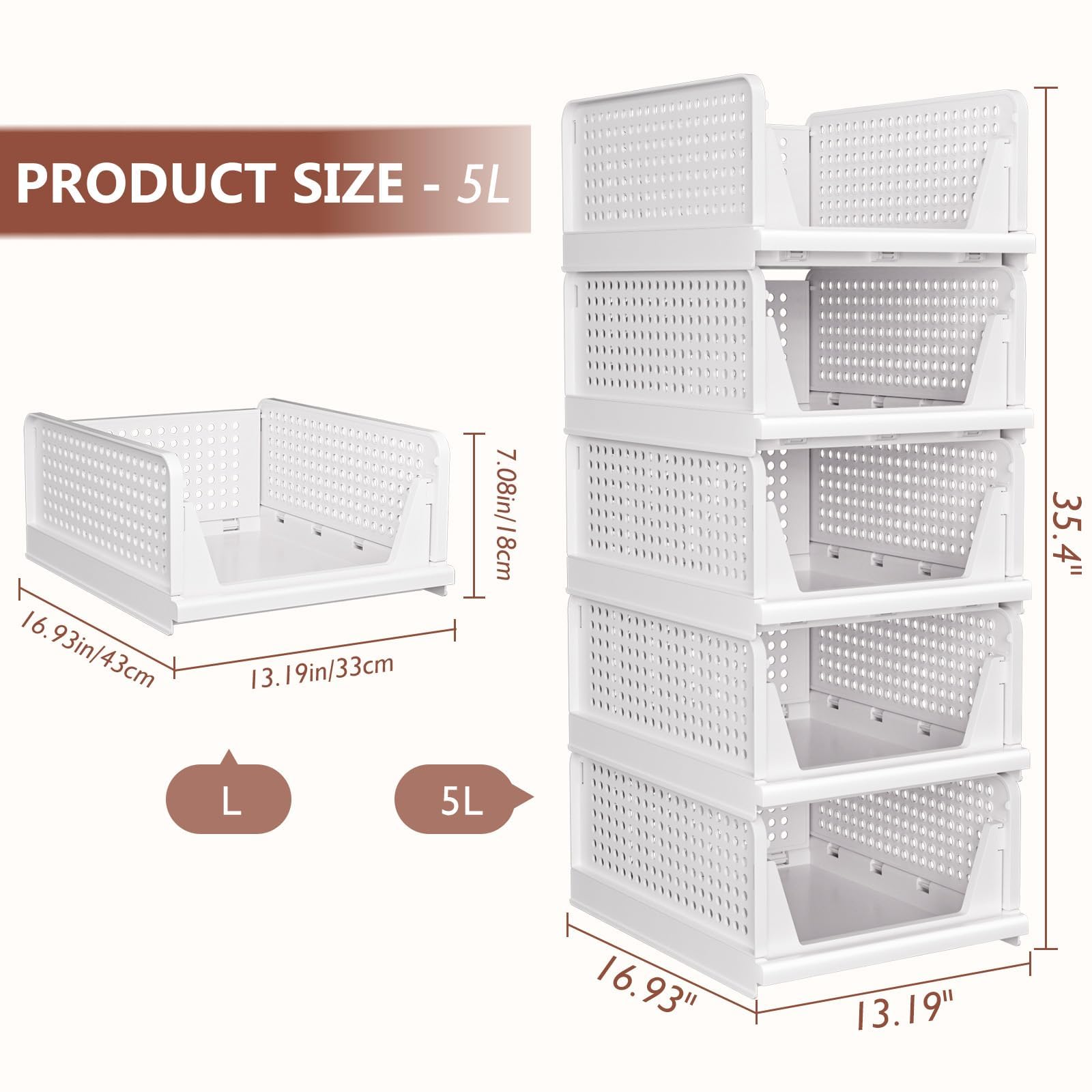 CTSNSLH assembled stack inside a wardrobe maximizing vertical space for clothes