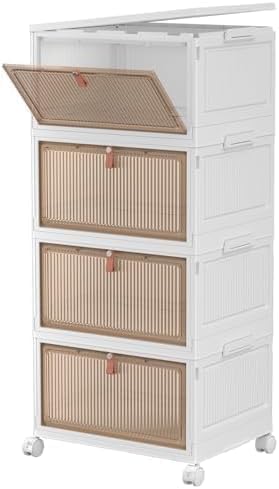 CTSNSLH front view of four stackable bins showing organization benefit