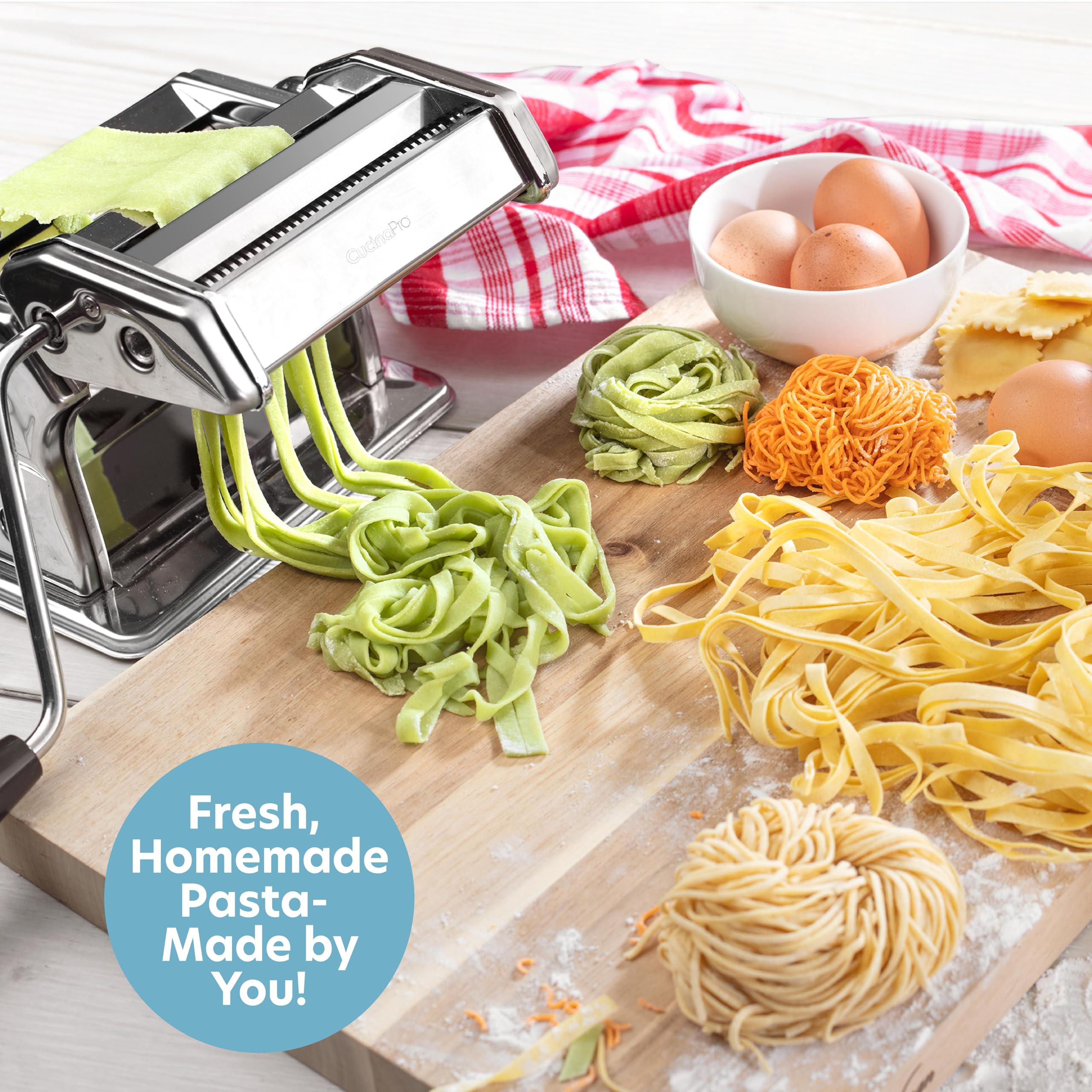 CucinaPro ravioli attachment assembling filled pasta for uniform pockets benefit