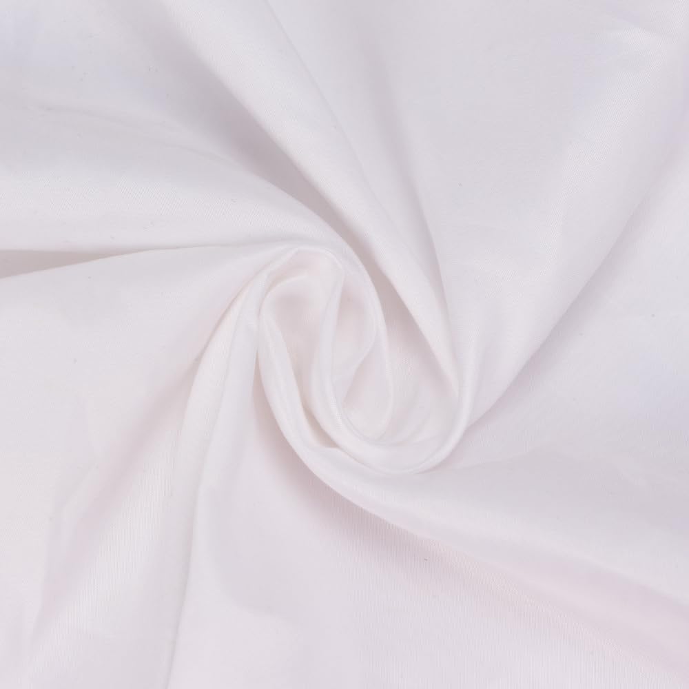 Cuckan folded and packaged stack showing ten reusable tablecloths ready for storage