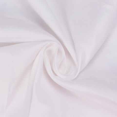 Cuckan folded and packaged stack showing ten reusable tablecloths ready for storage