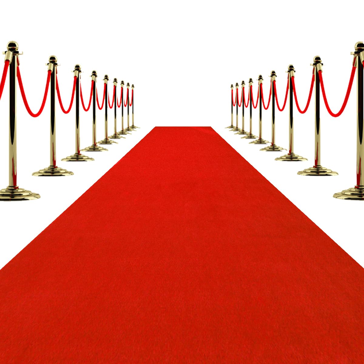 Cuckan front view of red carpet runner showing elegant aisle and event-ready look