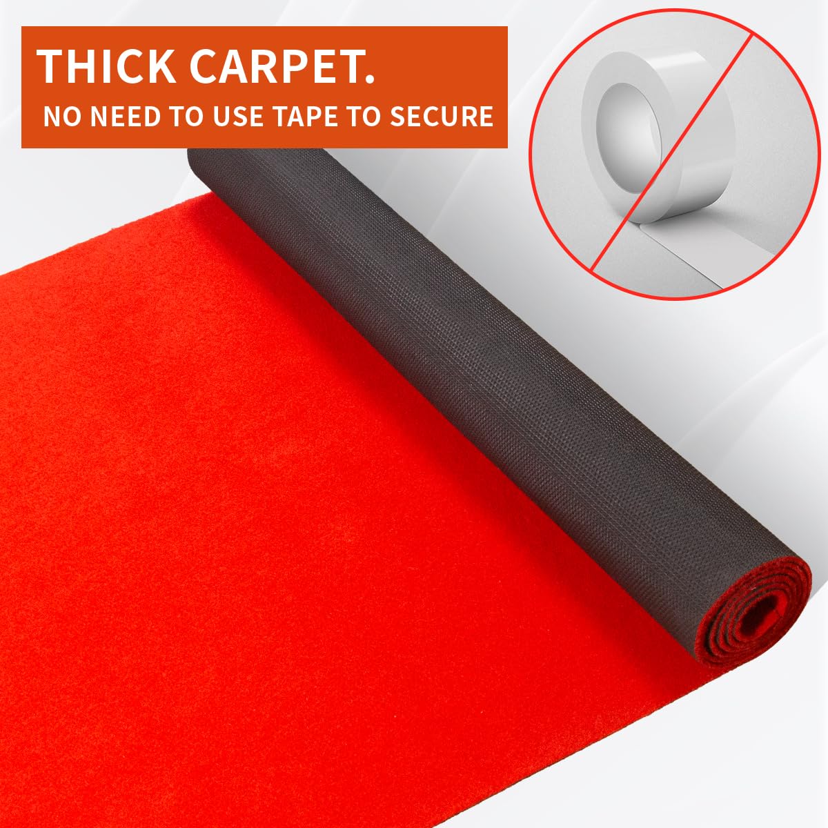 Cuckan TPR rubber backing detail showing non-slip grip on hard floors