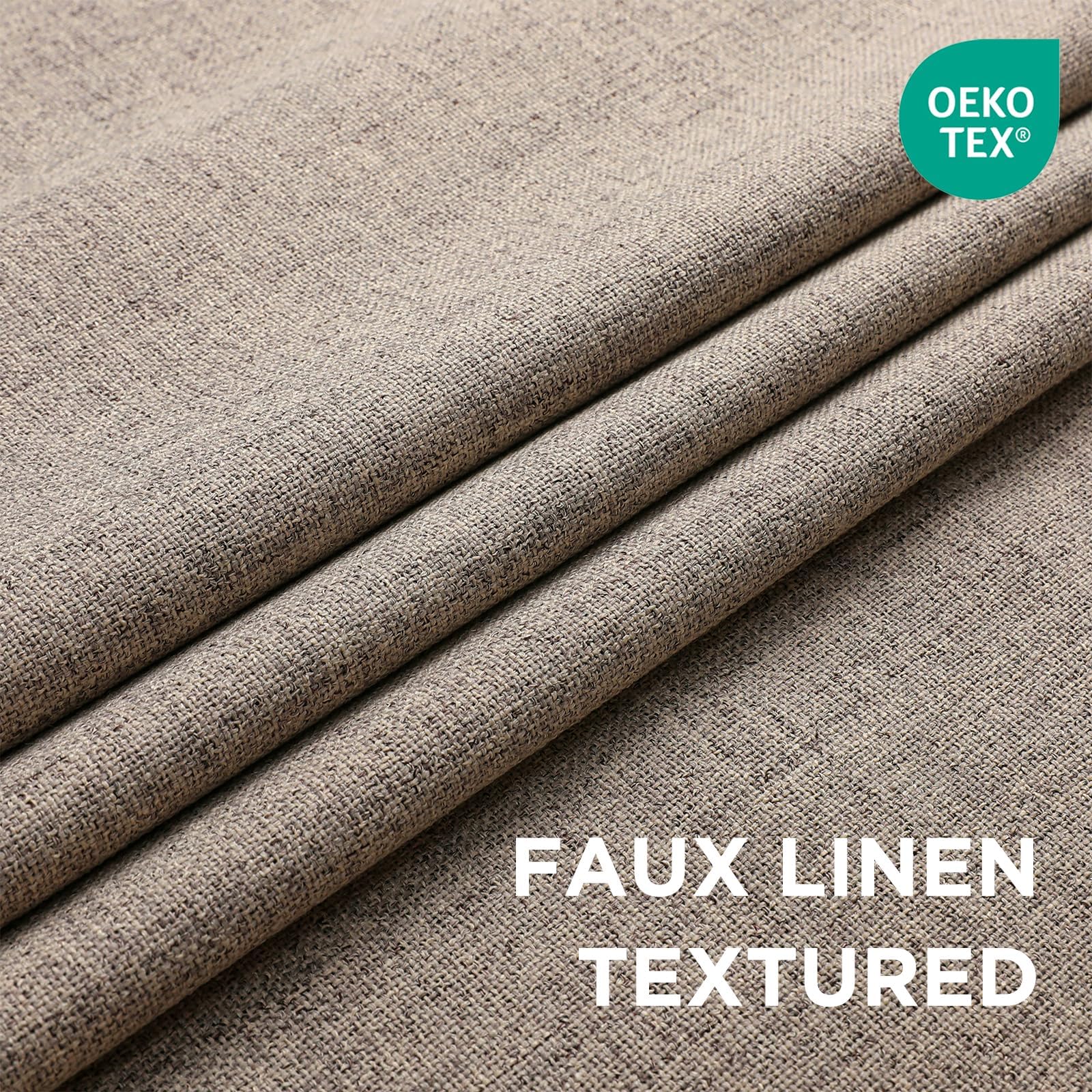 CUCRAF faux linen texture close-up offering durable, stylish look