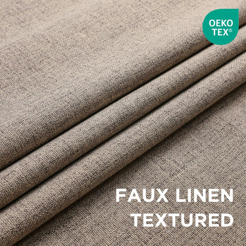 CUCRAF faux linen texture close-up offering durable, stylish look