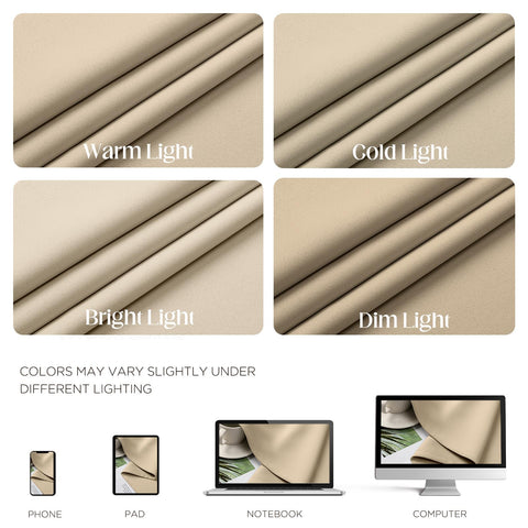 CUCRAF curtains hanging in a bedroom adding privacy and reduced glare