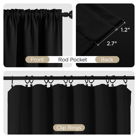 CUCRAF rod-pocket sewn detail for easy installation and steady hanging