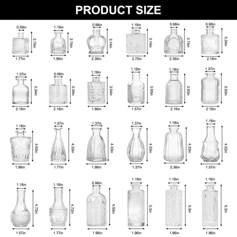 CUCUMI assorted vase silhouettes grouped to show mixed styling options