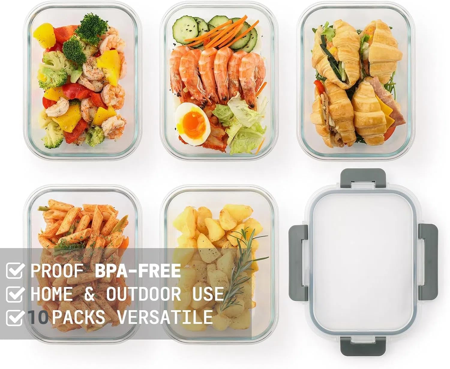 Cuiselect stacked containers inside fridge highlighting space-saving and visibility advantages
