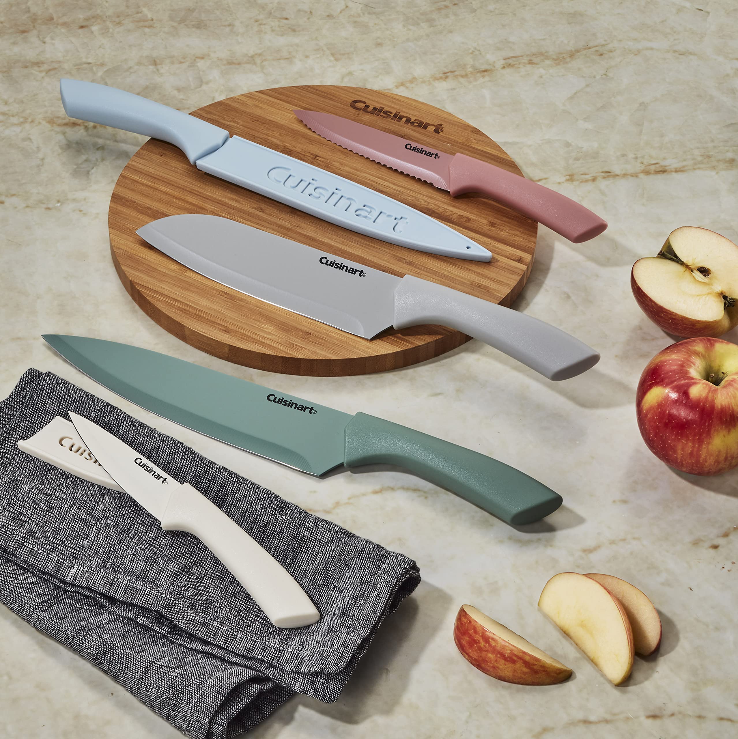 Cuisinart blade guards detail showing snug fit and safe storage protection