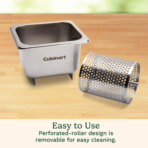 Cuisinart butter roller in use on griddle delivering quick, consistent coating