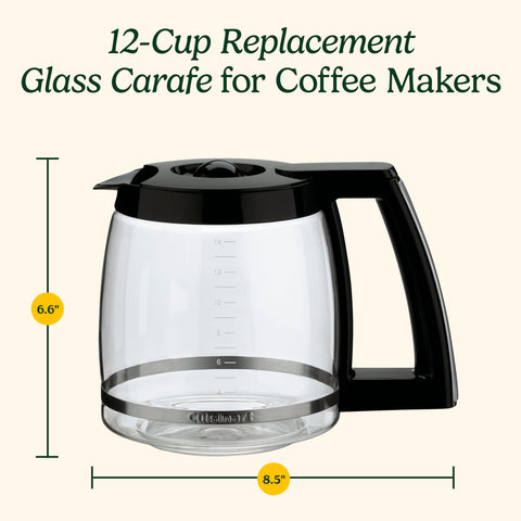 Cuisinart carafe in kitchen setting illustrating easy serving and dishwasher-safe convenience