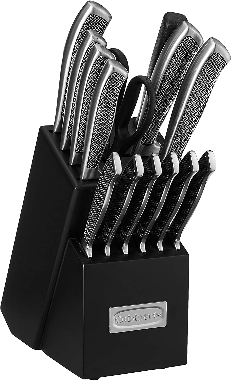 Cuisinart close-up of stainless steel blades highlighting precise cutting