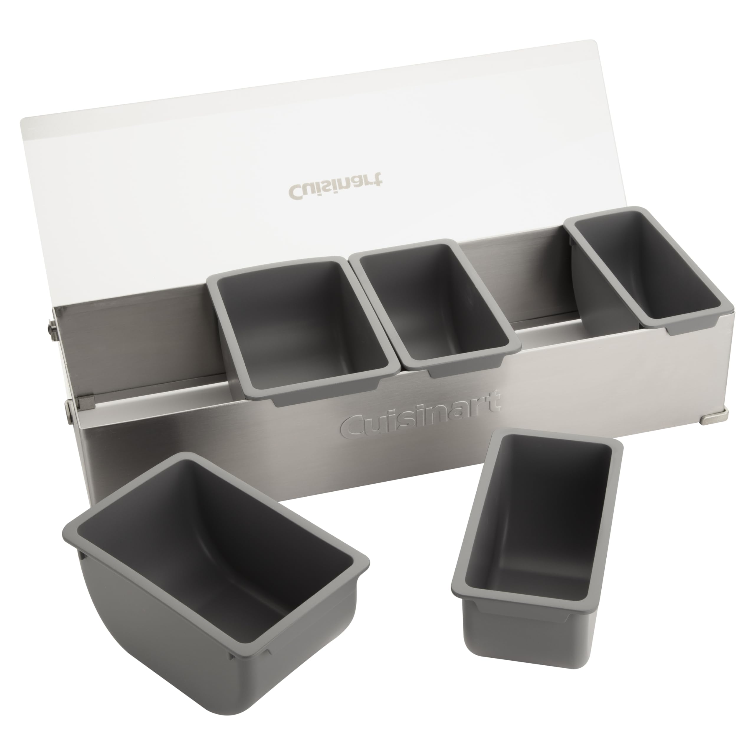 Cuisinart set on dishwasher rack demonstrating hassle-free cleaning