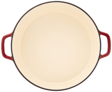 Cuisinart Dutch oven cooking on stovetop highlighting even heat distribution