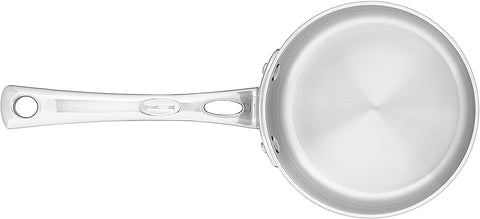 Cuisinart in kitchen use with sauce simmering showing practical small-batch cooking advantage