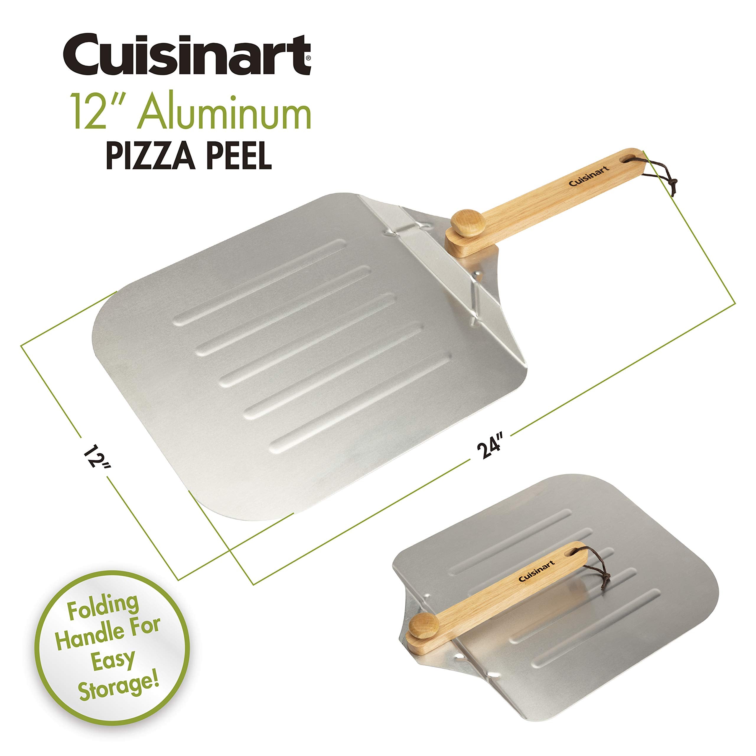 Cuisinart folded wooden handle compact storage keeps kitchen tidy