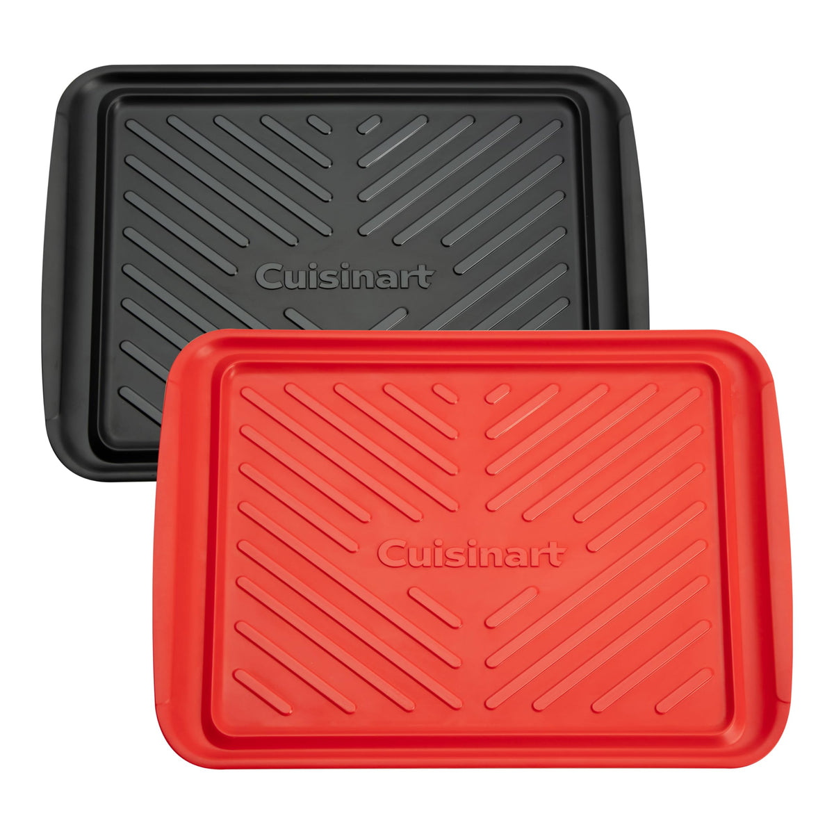 Cuisinart front packaging showing both prep and serving trays for easy identification