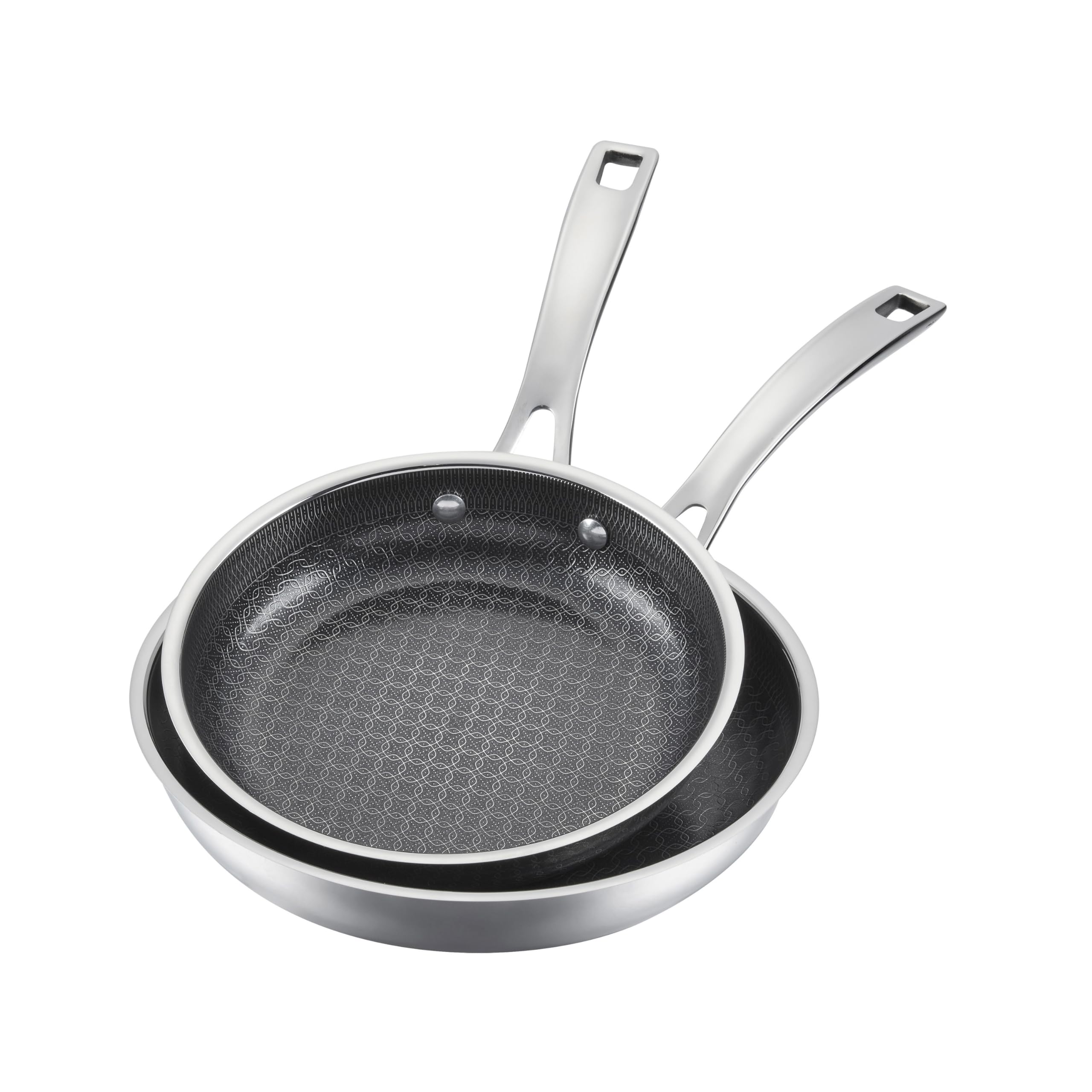Cuisinart front view of both pans showing durable finish and everyday versatility
