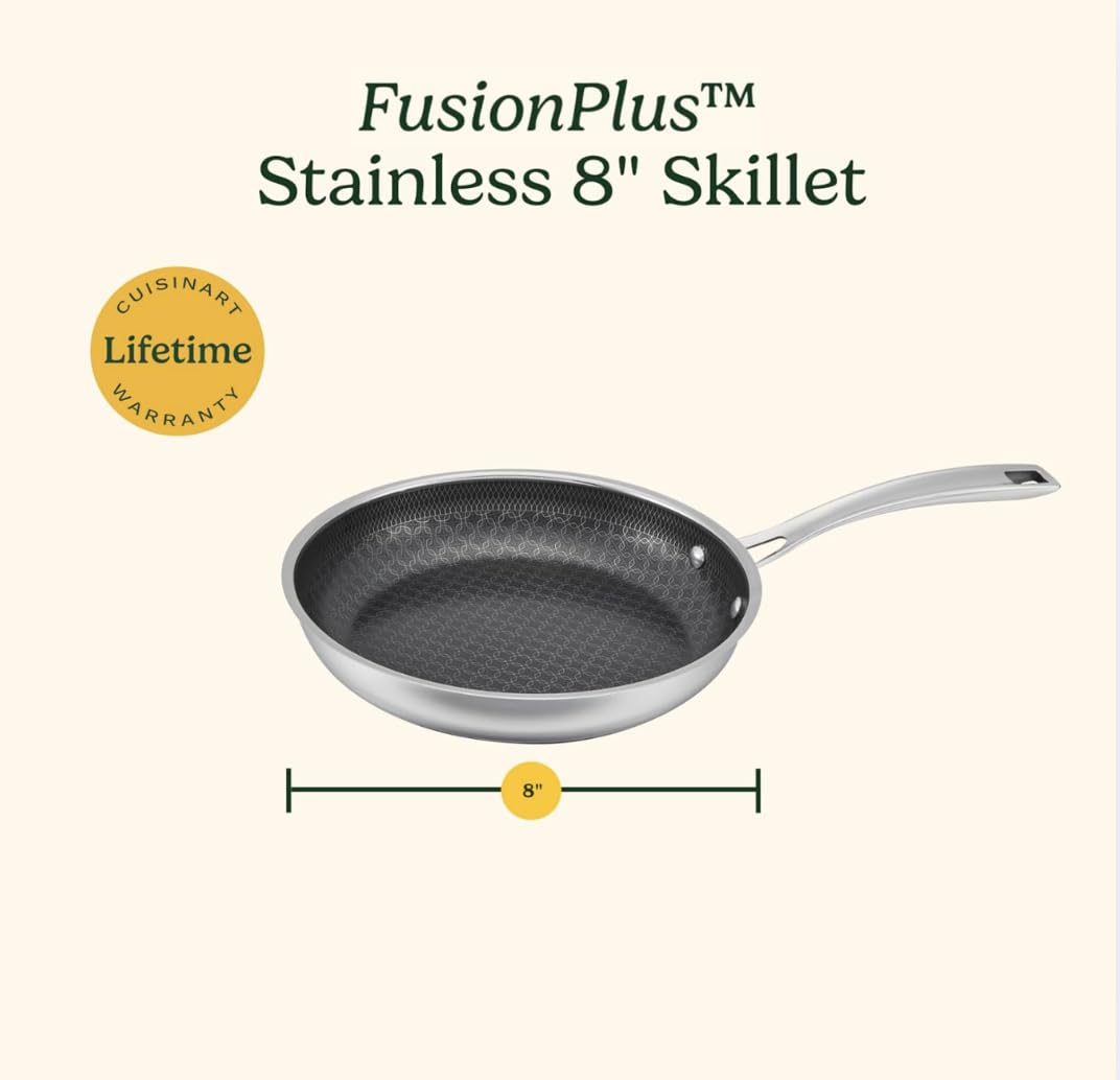 Cuisinart FusionPlus beside measuring tape to illustrate 8-inch size and scale