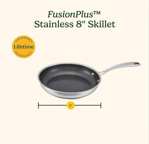Cuisinart FusionPlus beside measuring tape to illustrate 8-inch size and scale