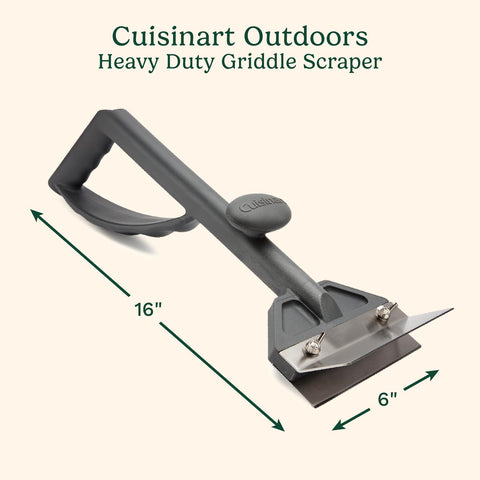 Cuisinart close-up of 6-inch stainless steel blade showing sharp edge for scraping residue