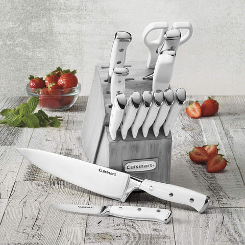 Cuisinart knife in kitchen use slicing vegetables showing reliable everyday performance