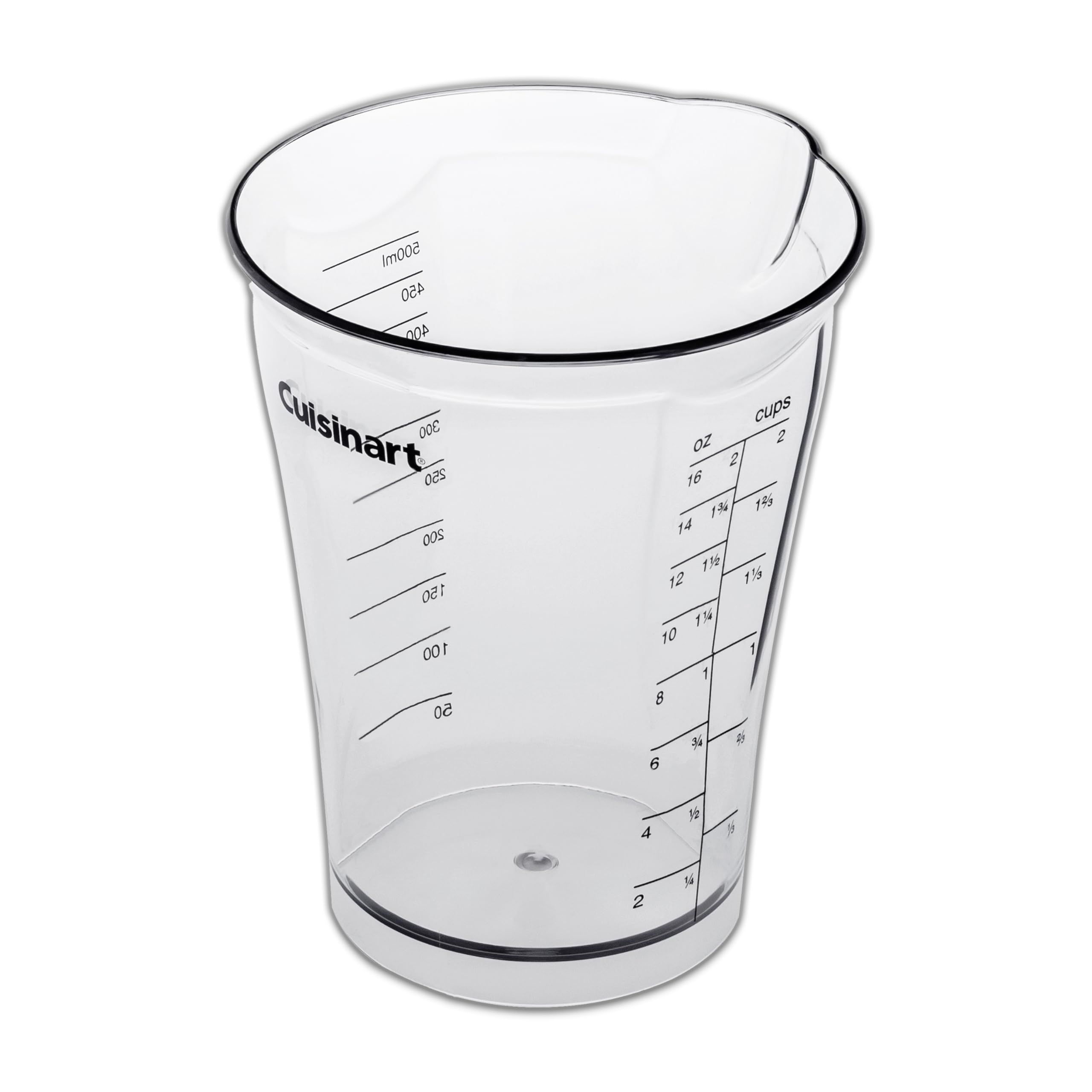 Cuisinart measuring cup front view showing precise fit and accurate measurements