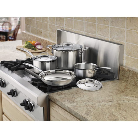 Cuisinart Multiclad Pro interior close-up showing mirror-polished surface for easy food release