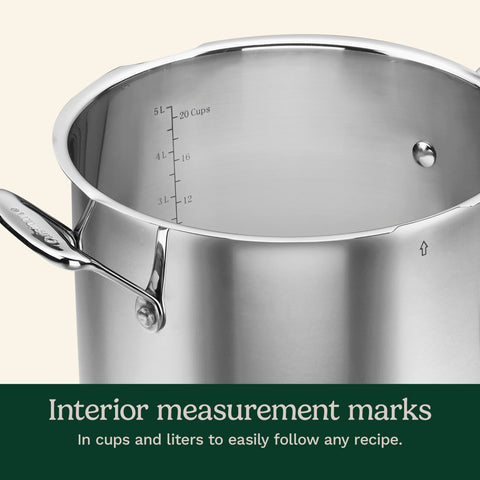 Cuisinart pot on induction stovetop demonstrating wide compatibility and even heat